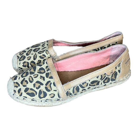 Sperry Top-Sider Women's Shoes Size 8.5 M Espadrilles Brown Cheetah Print - Picture 4 of 6